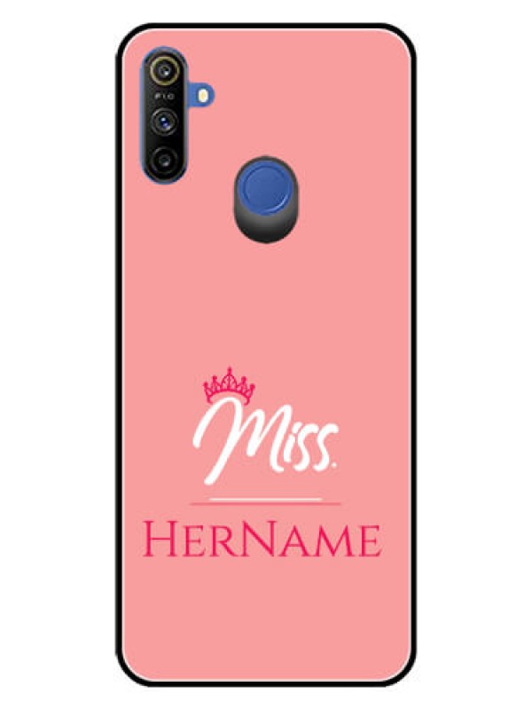 Custom Realme Narzo 10A Custom Glass Phone Case Mrs with Name