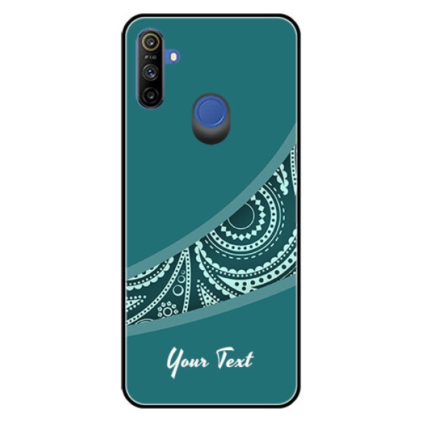 Narzo 10A Photo Printing on Glass Case - semi visible floral Design Narzo 10A Photo Printing on Glass Case - semi visible floral Design