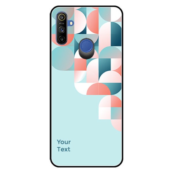 Narzo 10A Custom Glass Phone Case - Stylish Semi-circle Pattern Design Narzo 10A Custom Glass Phone Case - Stylish Semi-circle Pattern Design