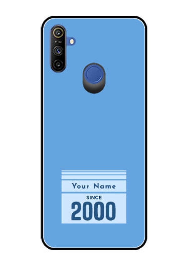 Narzo 10A Custom Glass Mobile Case - Custom Year of birth Design