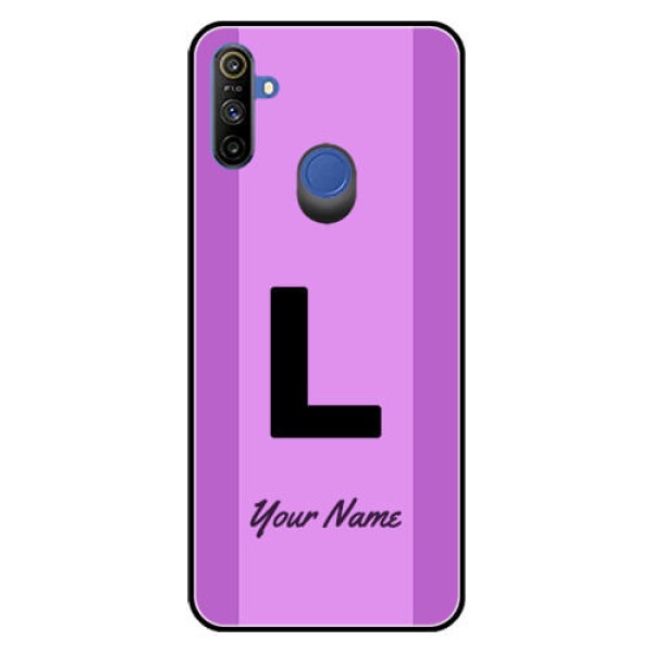Narzo 10A Custom Glass Phone Case - Tricolor custom text Design Narzo 10A Custom Glass Phone Case - Tricolor custom text Design