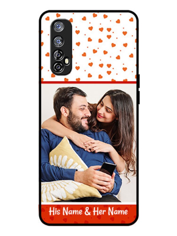 Custom Realme Narzo 20 Pro Custom Glass Phone Case  - Orange Love Symbol Design