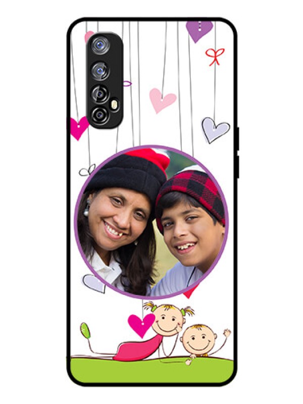 Custom Realme Narzo 20 Pro Photo Printing on Glass Case  - Cute Kids Phone Case Design
