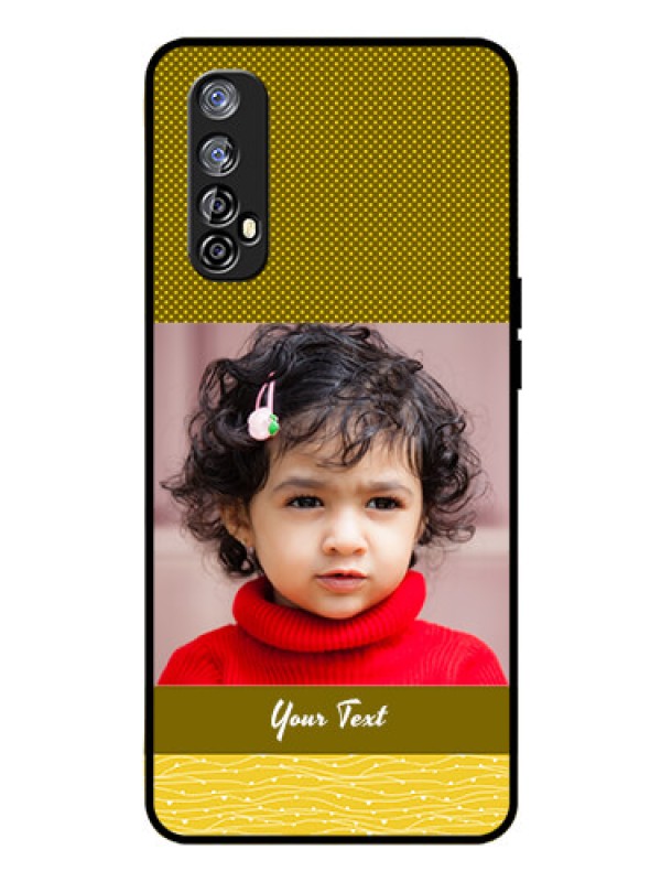 Custom Realme Narzo 20 Pro Custom Glass Phone Case  - Simple Green Color Design