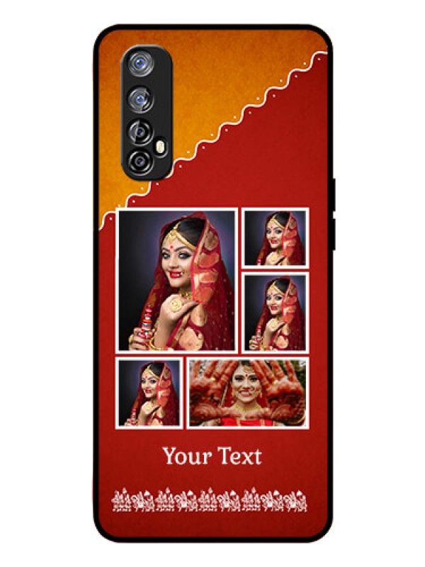 Custom Realme Narzo 20 Pro Personalized Glass Phone Case  - Wedding Pic Upload Design