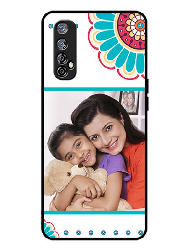 Custom Realme Narzo 20 Pro Custom Glass Phone Case  - Flower Design