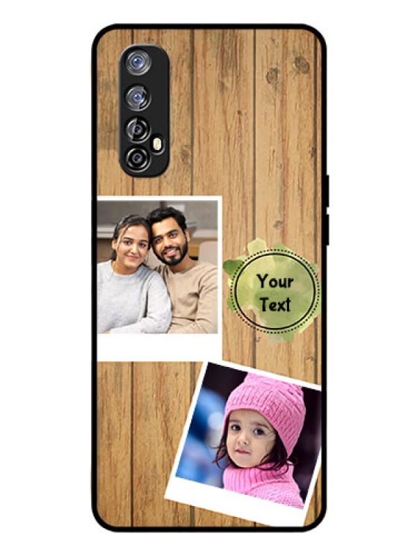 Custom Realme Narzo 20 Pro Custom Glass Phone Case  - Wooden Texture Design