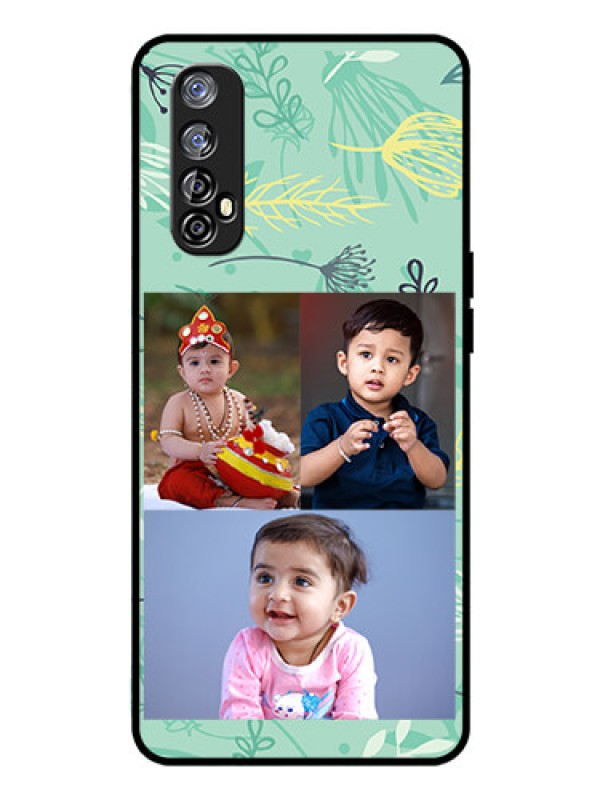Custom Realme Narzo 20 Pro Photo Printing on Glass Case  - Forever Family Design 