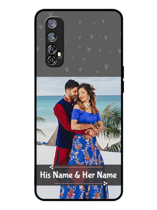 Custom Realme Narzo 20 Pro Custom Glass Mobile Case  - Buy Love Design with Photo Online
