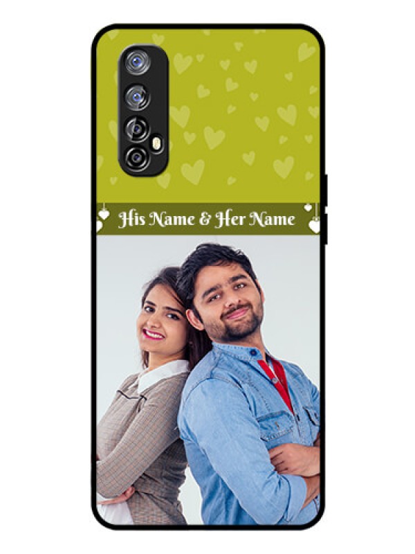 Custom Realme Narzo 20 Pro Custom Glass Phone Case  - You & Me Heart Design