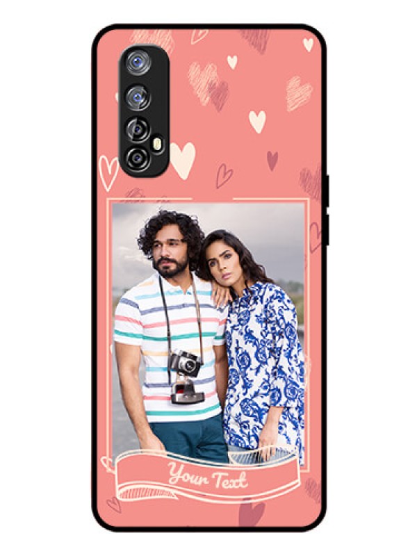 Custom Realme Narzo 20 Pro Custom Glass Phone Case  - Love doodle art Design
