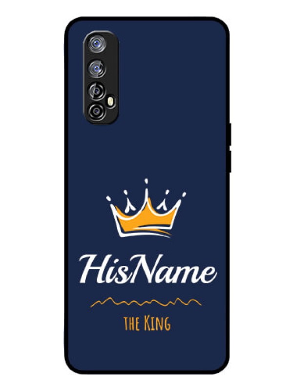 Custom Realme Narzo 20 Pro Glass Phone Case King with Name
