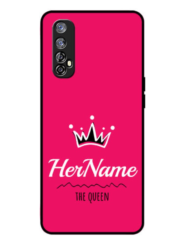 Custom Realme Narzo 20 Pro Glass Phone Case Queen with Name