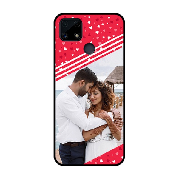 Realme Narzo 20 Custom Glass Mobile Case - Valentines Gift Design Realme Narzo 20 Custom Glass Mobile Case - Valentines Gift Design