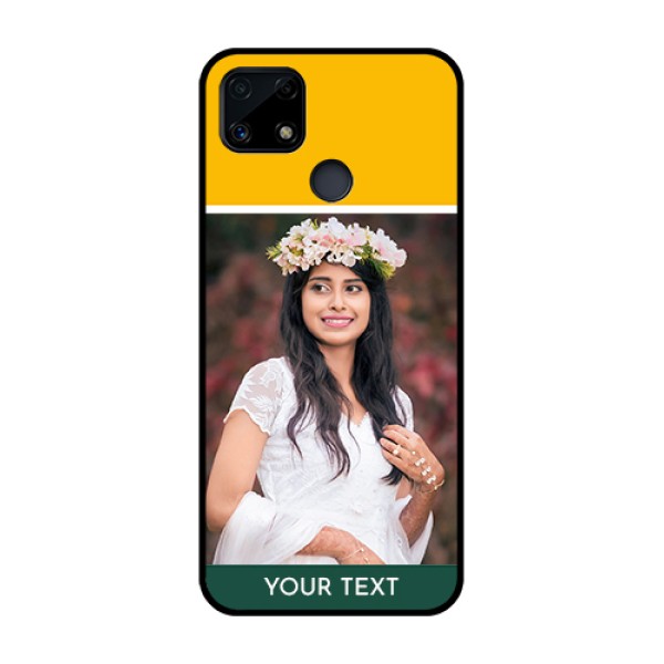 Realme Narzo 20 Photo Printing on Glass Case  - Love You Design