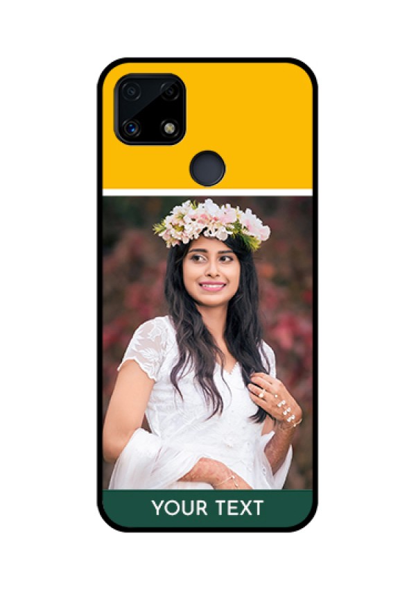 Realme Narzo 20 Photo Printing on Glass Case  - Love You Design