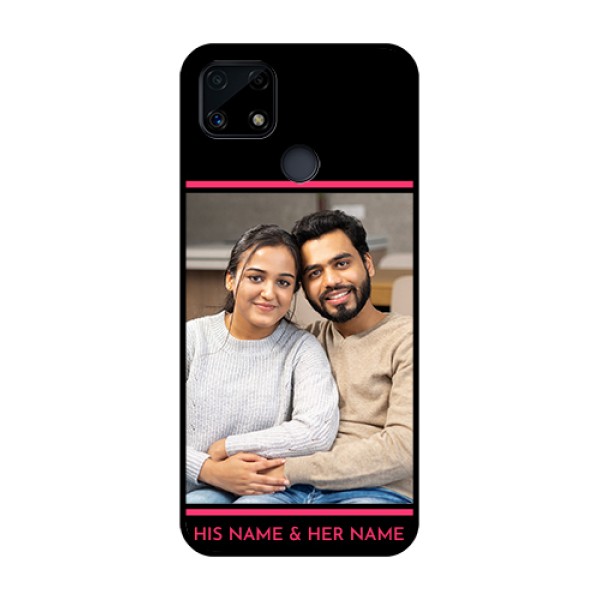 Realme Narzo 20 Custom Glass Mobile Case - with Add Text Design Realme Narzo 20 Custom Glass Mobile Case - with Add Text Design