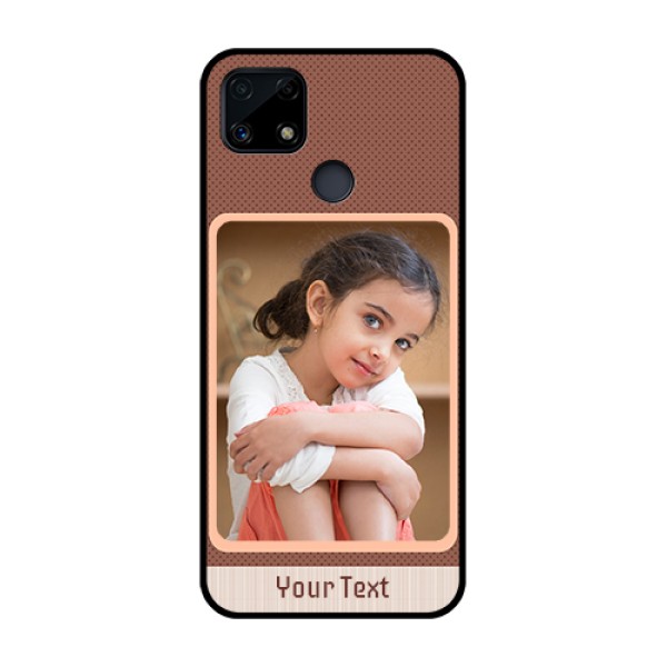 Realme Narzo 20 Custom Glass Phone Case  - Simple Pic Upload Design