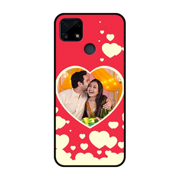 Realme Narzo 20 Custom Glass Mobile Case  - Love Symbols Phone Cover Design
