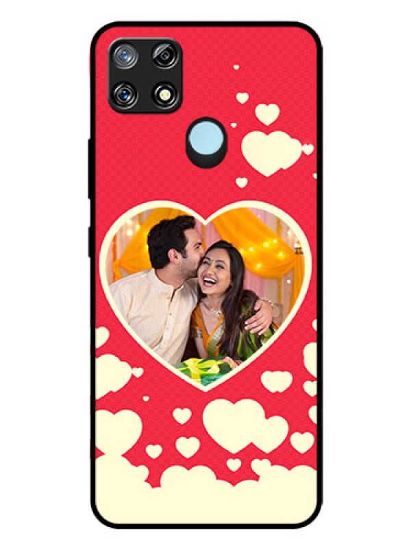 Custom Realme Narzo 20 Custom Glass Mobile Case  - Love Symbols Phone Cover Design