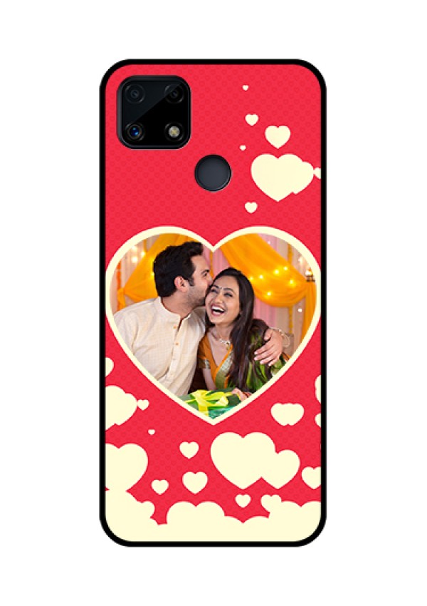 Realme Narzo 20 Custom Glass Mobile Case  - Love Symbols Phone Cover Design
