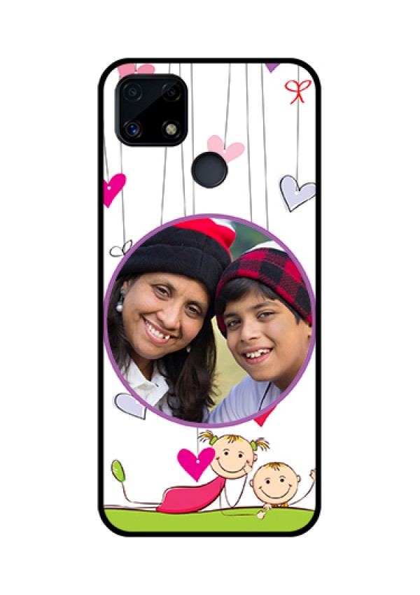 Realme Narzo 20 Photo Printing on Glass Case  - Cute Kids Phone Case Design