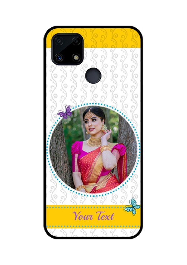Realme Narzo 20 Custom Glass Mobile Case  - Girls Premium Case Design