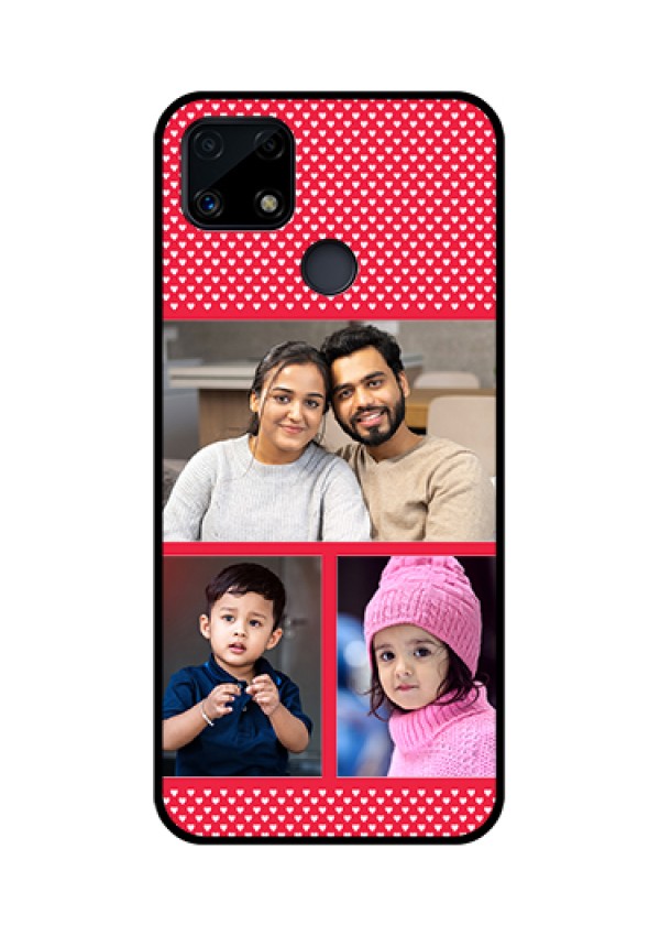 Realme Narzo 20 Personalized Glass Phone Case  - Bulk Pic Upload Design