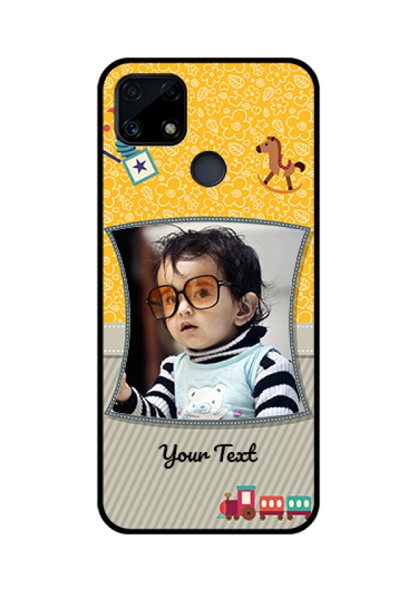 Realme Narzo 20 Personalized Glass Phone Case  - Baby Picture Upload Design