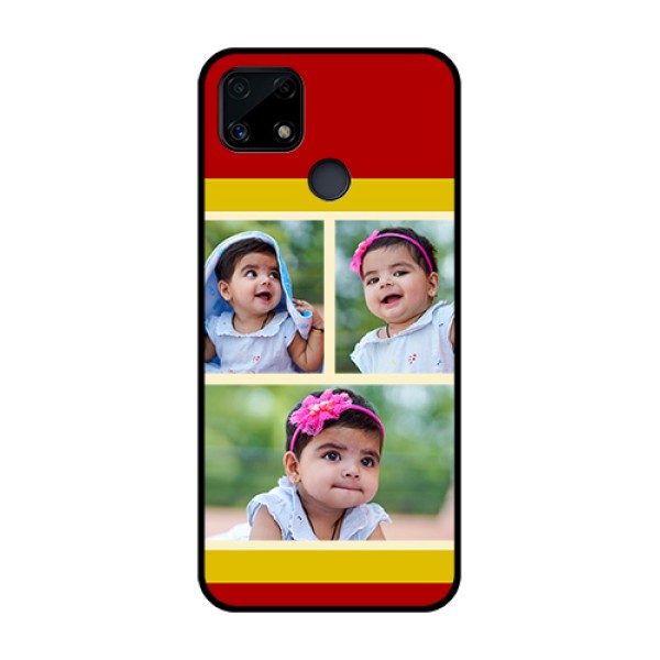 Realme Narzo 20 Custom Glass Mobile Case  - Multiple Pic Upload Design