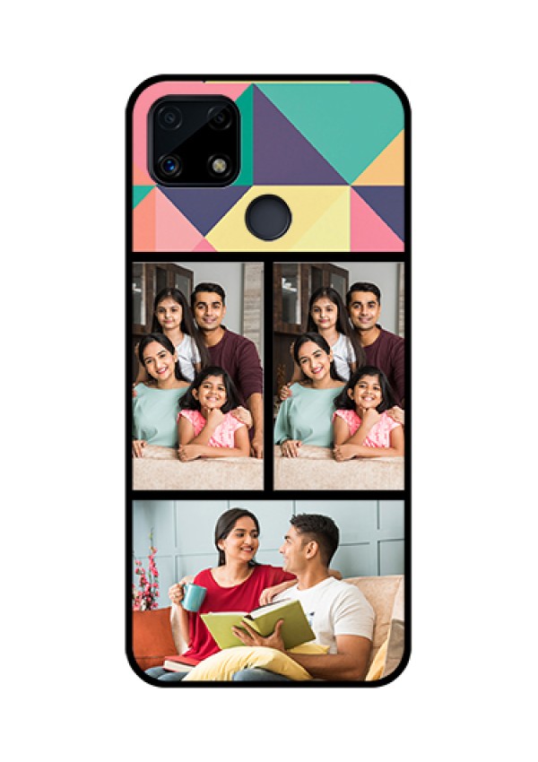 Realme Narzo 20 Custom Glass Phone Case  - Bulk Pic Upload Design