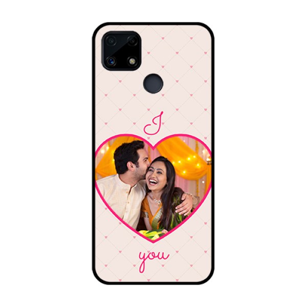 Realme Narzo 20 Custom Glass Mobile Case - Heart Shape Design Realme Narzo 20 Custom Glass Mobile Case - Heart Shape Design