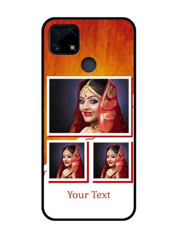 Custom Realme Narzo 20 Custom Glass Phone Case  - Wedding Memories Design  