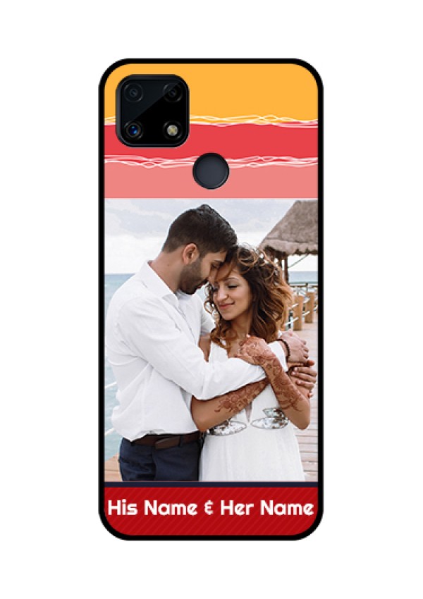 Realme Narzo 20 Custom Glass Mobile Case  - Colorful Case Design