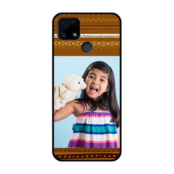 Realme Narzo 20 Custom Glass Phone Case - Friends Picture Upload Design Realme Narzo 20 Custom Glass Phone Case - Friends Picture Upload Design
