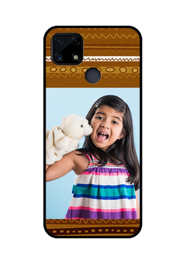 Realme Narzo 20 Custom Glass Phone Case  - Friends Picture Upload Design 
