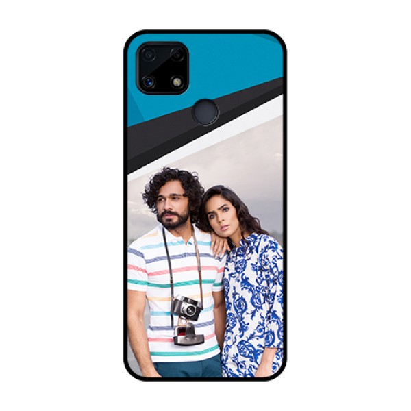 Realme Narzo 20 Photo Printing on Glass Case  - Simple Pattern Photo Upload Design