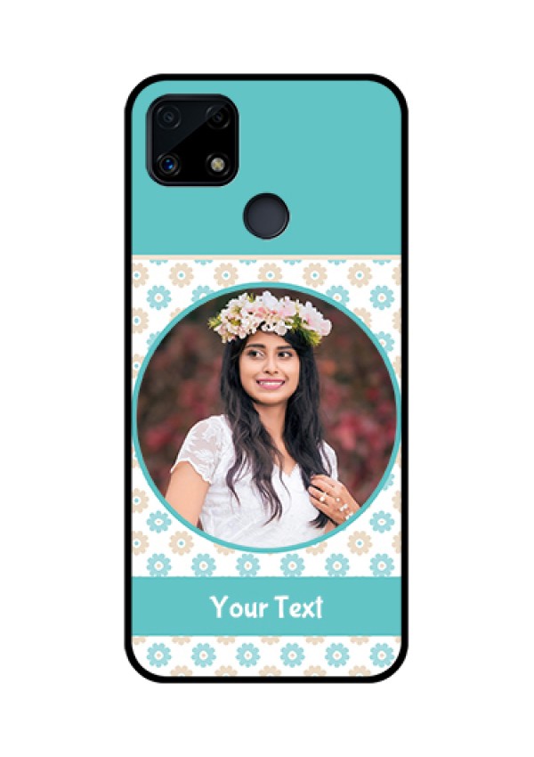 Realme Narzo 20 Custom Glass Mobile Case  - Beautiful Flowers Design