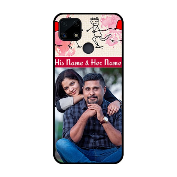 Realme Narzo 20 Photo Printing on Glass Case  - You and Me Case Design