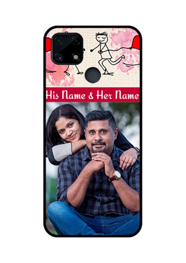 Realme Narzo 20 Photo Printing on Glass Case  - You and Me Case Design