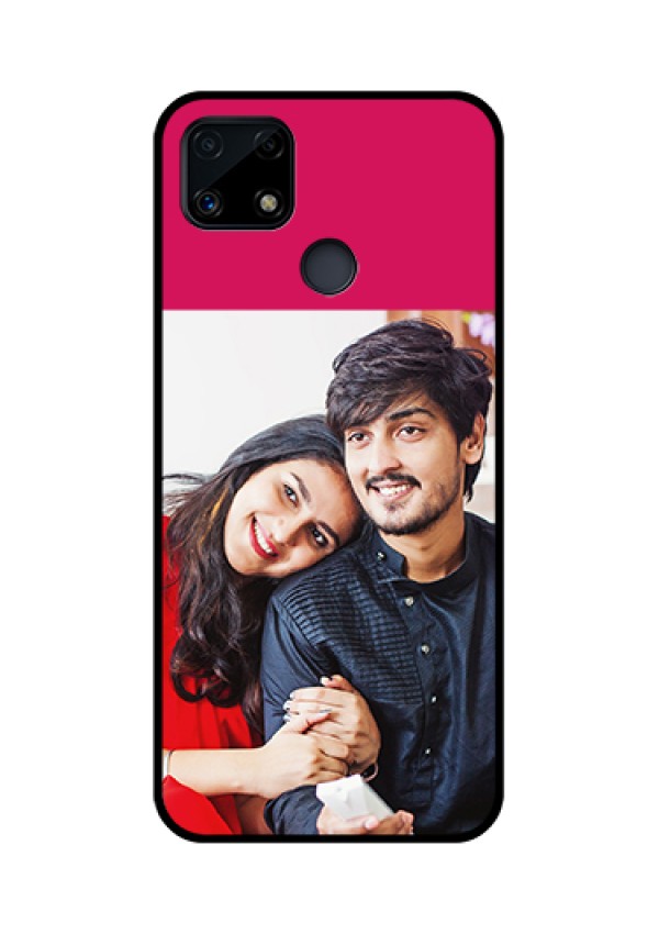 Realme Narzo 20 Custom Glass Mobile Case  - Anniversary Cover Design
