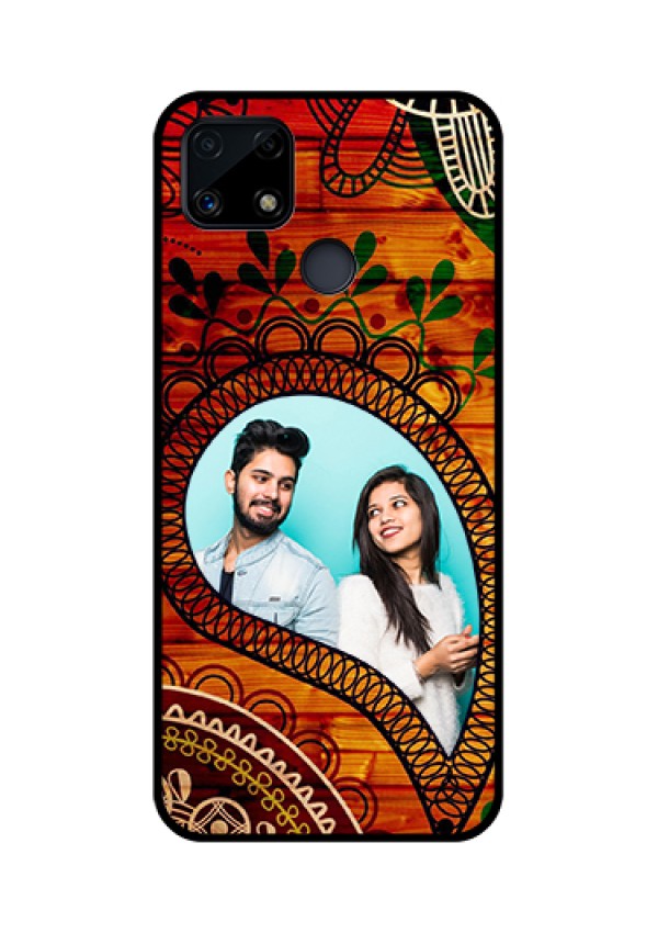 Realme Narzo 20 Personalized Glass Phone Case  - Abstract Colorful Design