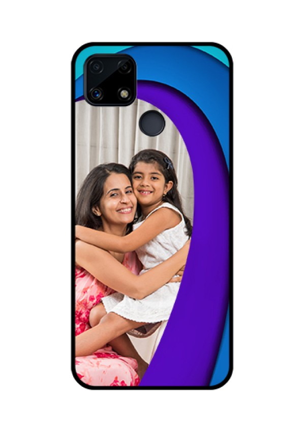 Realme Narzo 20 Photo Printing on Glass Case  - Simple Pattern Design