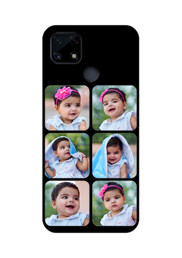Realme Narzo 20 Photo Printing on Glass Case  - Multiple Pictures Design