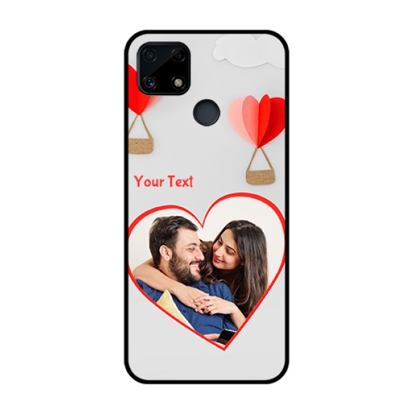 Realme Narzo 20 Custom Glass Mobile Case  - Parachute Love Design