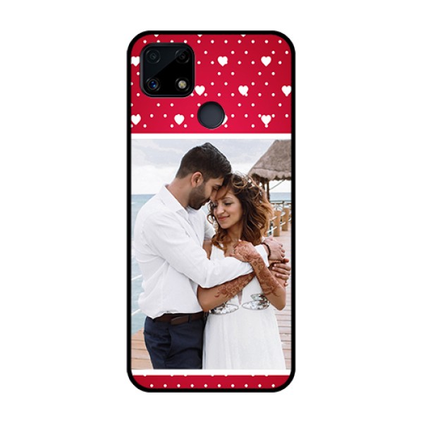 Realme Narzo 20 Photo Printing on Glass Case - Hearts Mobile Case Design Realme Narzo 20 Photo Printing on Glass Case - Hearts Mobile Case Design