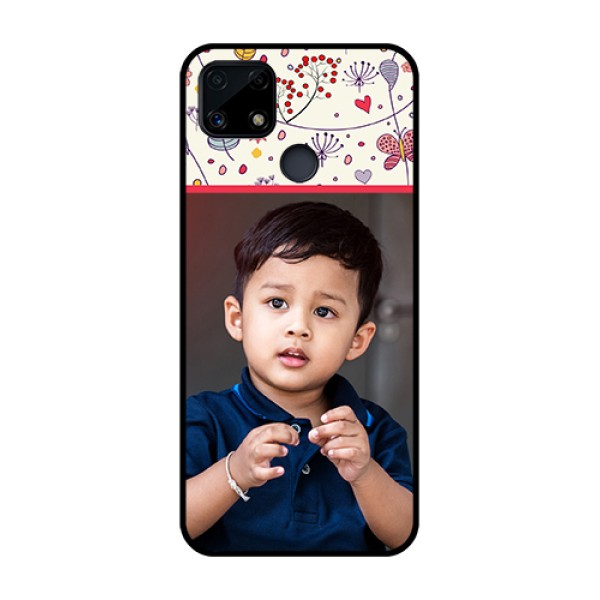 Realme Narzo 20 Custom Glass Mobile Case  - Premium Floral Design