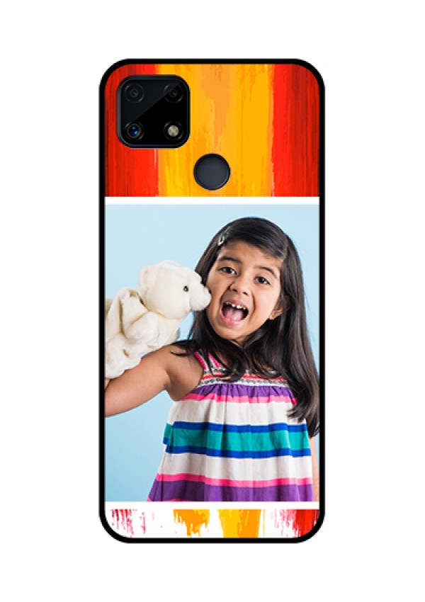 Realme Narzo 20 Personalized Glass Phone Case  - Multi Color Design