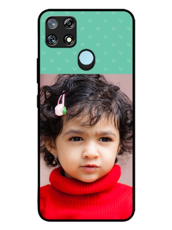 Custom Realme Narzo 20 Custom Glass Phone Case  - Lovers Picture Design