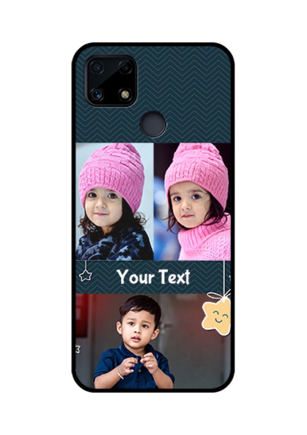 Realme Narzo 20 Custom Glass Mobile Case  - Hanging Stars Design
